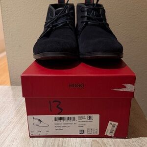 HUGO Navy Chukka Boots for Men